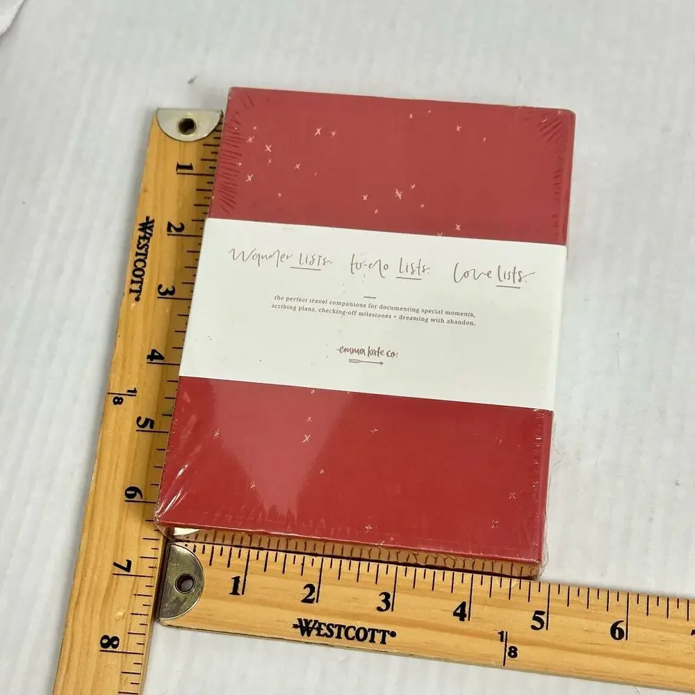 NEW Emma Kate Notebook Set in Box Wonder Lists To Do Lists Love Lists WHNWTLSET